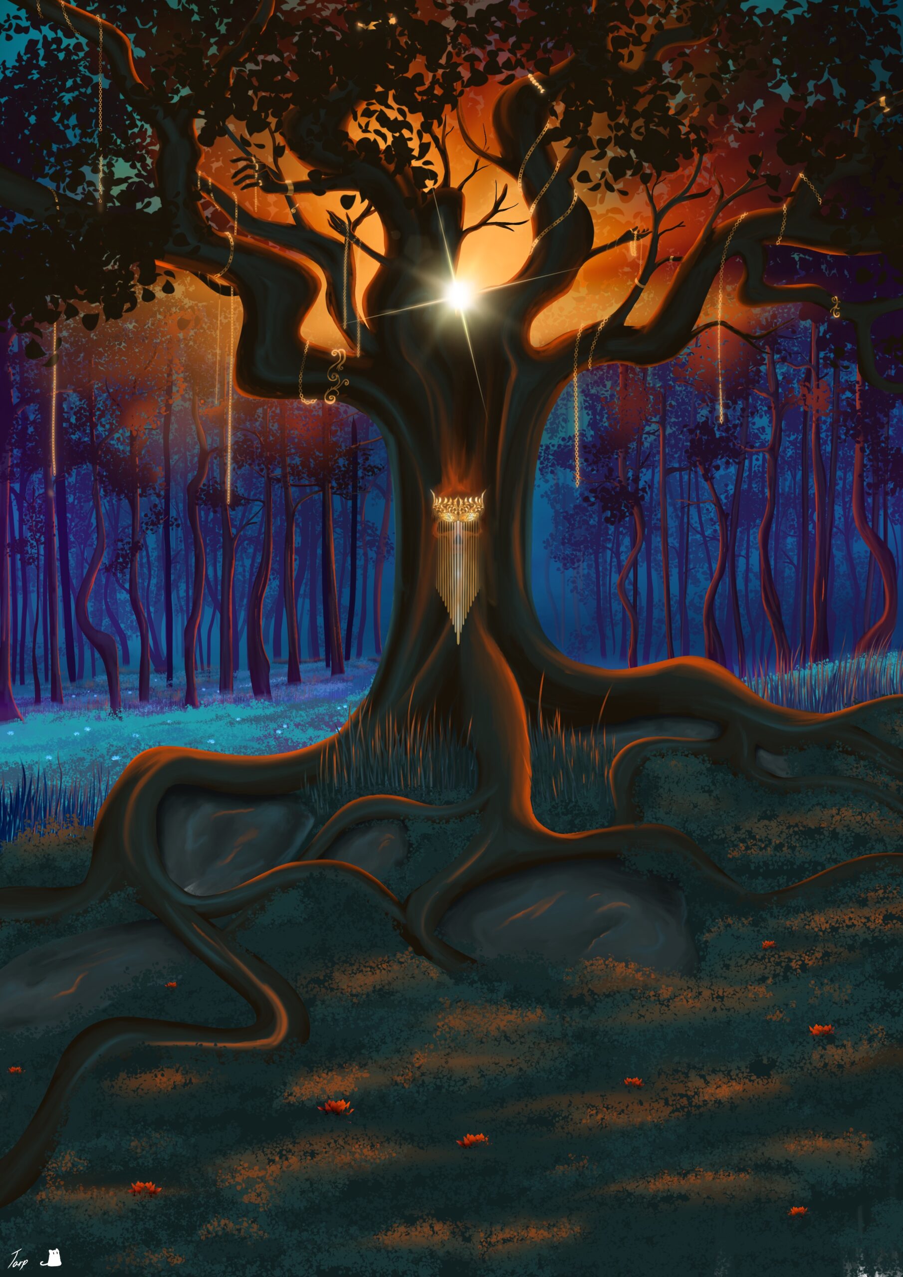 Copper tree